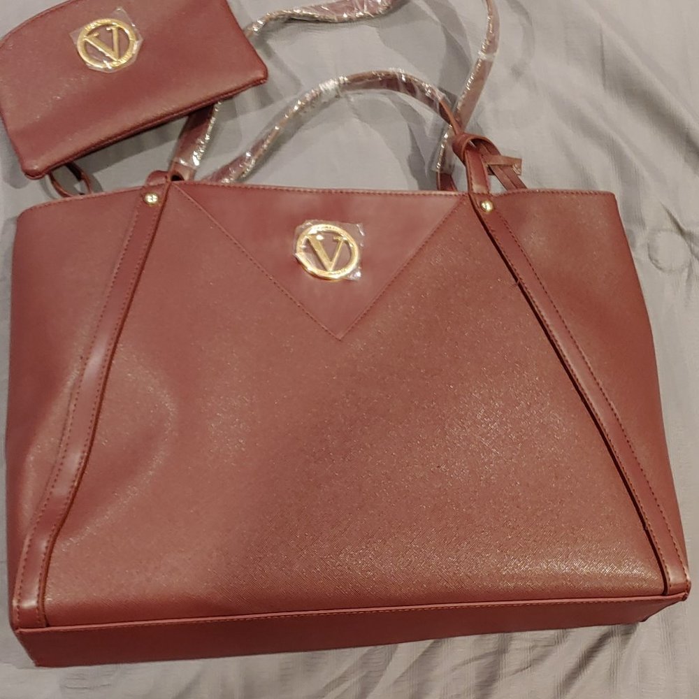 JOAN VASS MARCELLA TOTE WITH INNER COMPARTMENTS